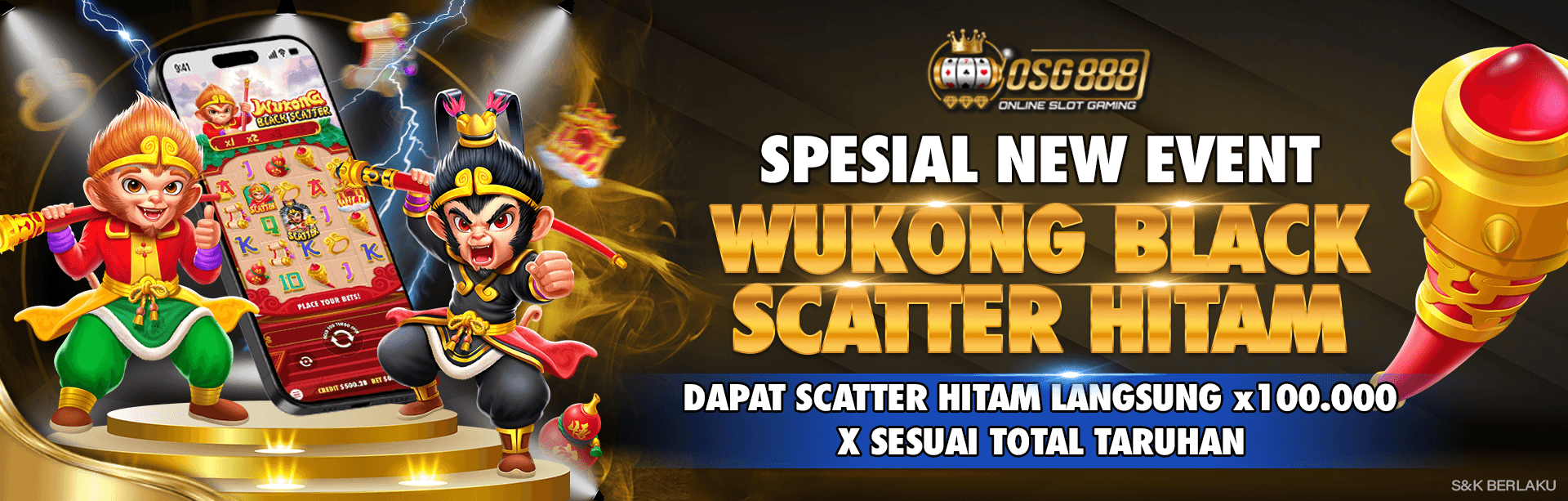 SPESIAL EVENT WUKONG SCATTER HITAM