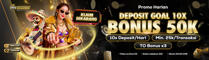 🎉 PROMO DEPOSIT GOAL HARIAN 10x – BONUS 50K 🎉