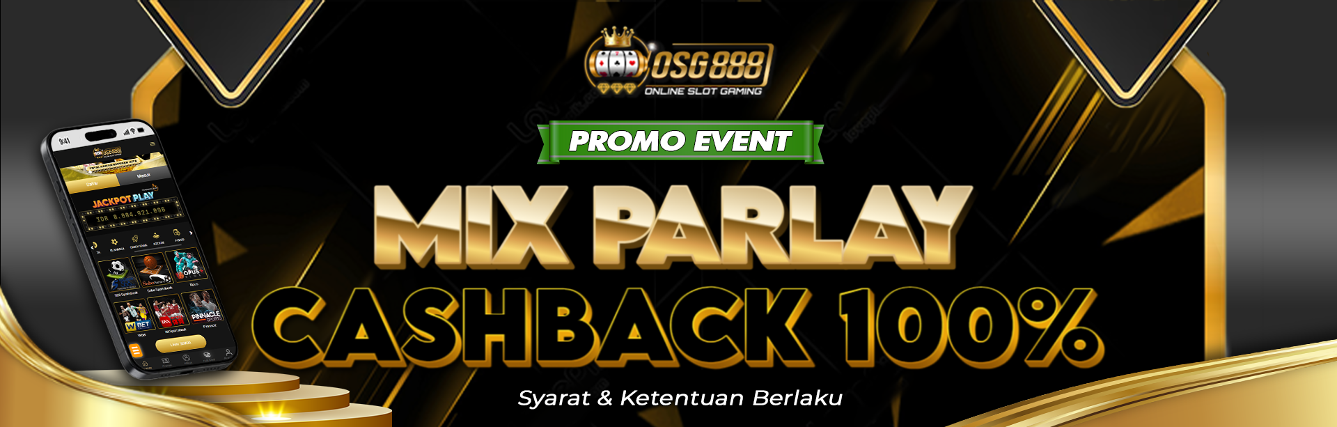 EVENT MIX PARLAY CHASBACK 100%
